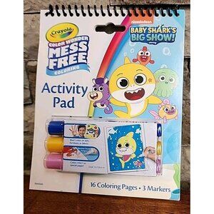 Crayola Baby Shark Color Wonder Mess Free Coloring Activity Pad Markers Travel